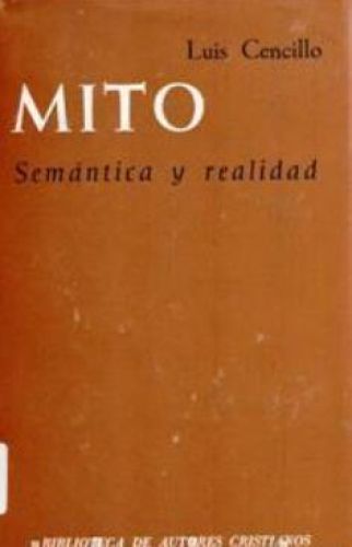 Portada del libro de  MITO. SEMANTICA Y REALIDAD