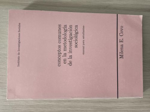Portada del libro de CONCEPTOS COMUNES EN LA METODOLOGIA DE LA INVESTIGACION SOCIOLOGICA 