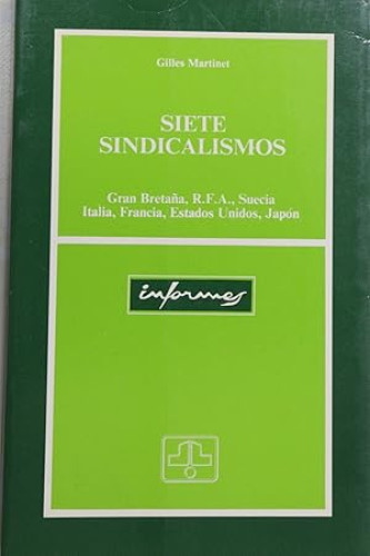 Portada del libro de Siete sindicalismos