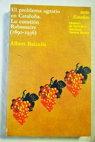 Portada del libro de El problema agrario en Cataluña