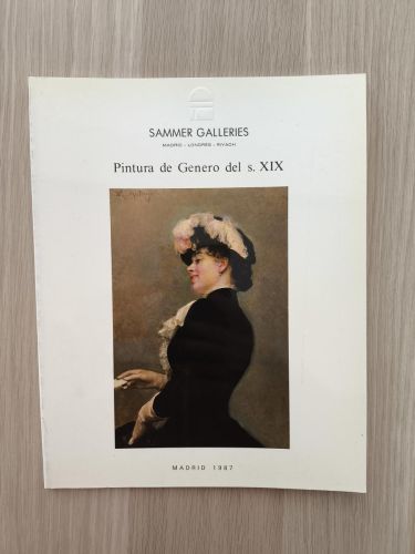 Portada del libro de Sammer Galleries. Pintura de Genero del S. XIX.