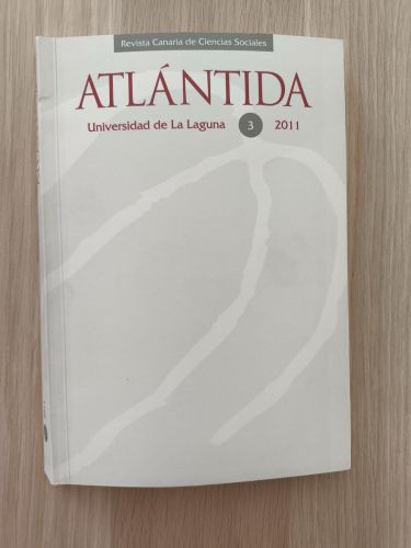 Portada del libro de ATLÁNTIDA. UNIVERSIDAD DE LA LAGUNA. Nº 3.