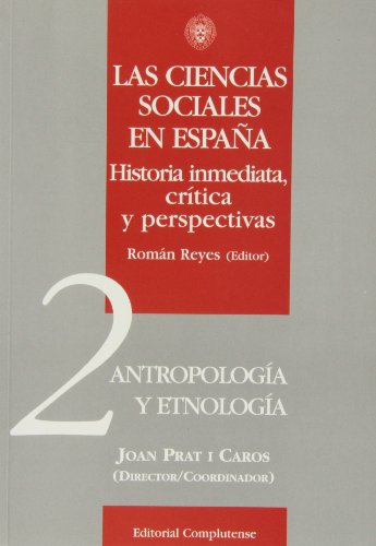 Portada del libro de Ciencias sociales en España. 02. Antropología
