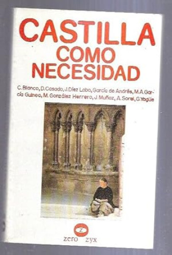 Portada del libro de Castilla como necesidad