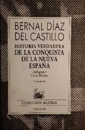 Portada del libro de Historia verdadera de la conquista de la Nueva España