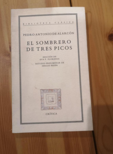 Portada del libro de El sombrero de tres picos (Letras Hispánicas)