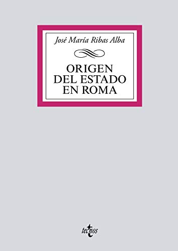 Portada del libro de Origen del Estado en Roma