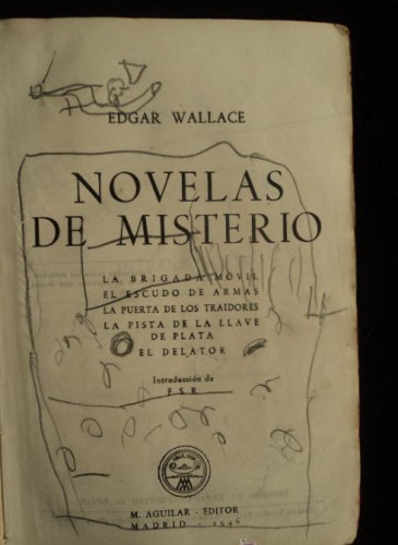 Portada del libro de EDGAR VALLACE. NOVELAS DE MISTERIO AGUILAR 1846 1264 PAG