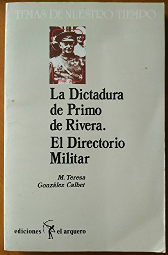 Portada del libro de La dictadura de Primo de Rivera