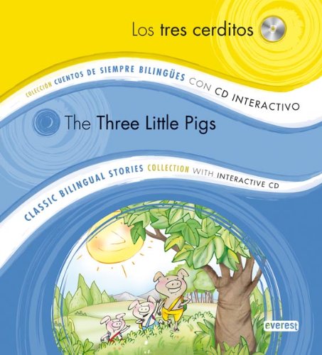 Portada del libro de Los tres cerditos / The Three Little Pigs