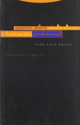Portada del libro de APUNTE SOBRE SINDICALISMO FORMAC.PROFESIONAL