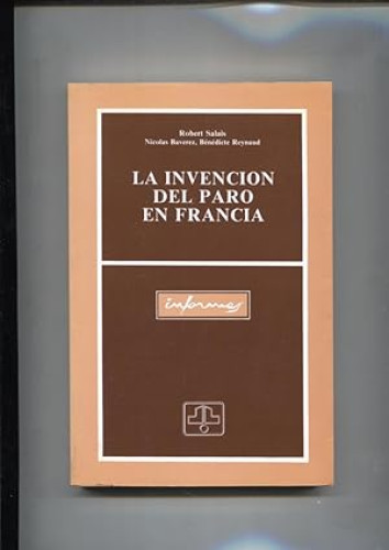 Portada del libro de La invención del paro en Francia