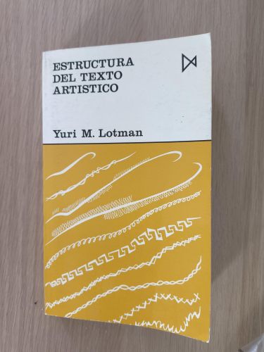 Portada del libro de Estructura del texto artístico