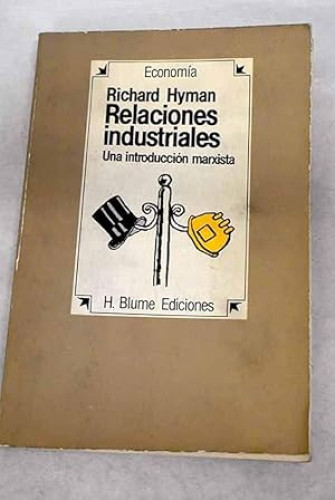 Portada del libro de Relaciones industriales