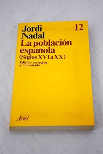 Portada del libro de La población española