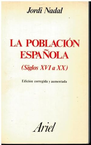 Portada del libro de La población española