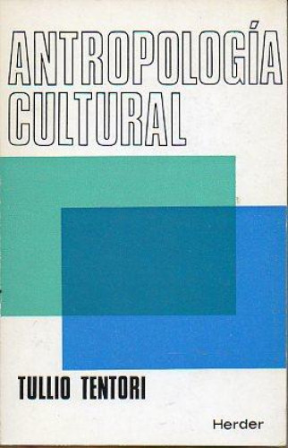 Portada del libro de Antropología cultural