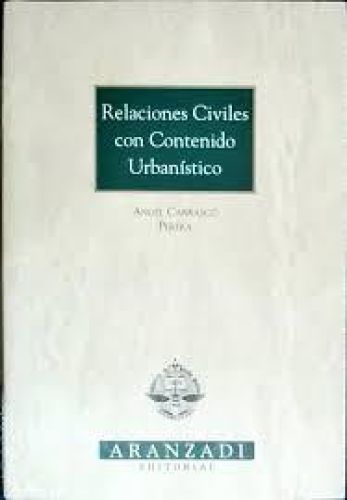 Portada del libro de Relaciones civiles con contenido urbanístico