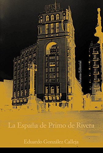 Portada del libro de La España de Primo de Rivera