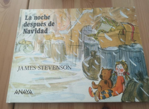 Portada del libro de LA NOCHE DESPUES DE NAVIDAD- JAMES STEVENSON- ANAYA