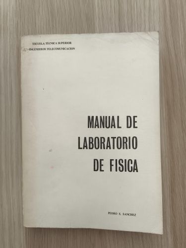 Portada del libro de Manual de laboratorio de física