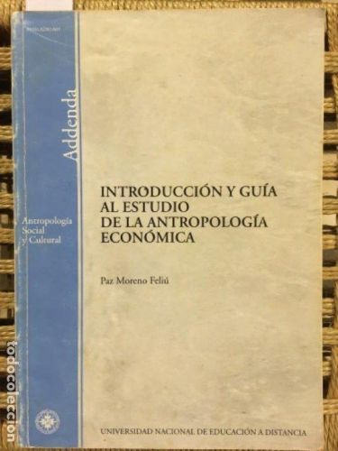 Portada del libro de Introducción y Guía al estudio de la antropología económica