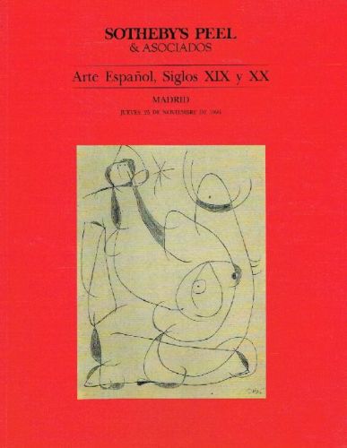Portada del libro de Sotheby's Noviembre 1993 Arte español del siglo XIX y XX