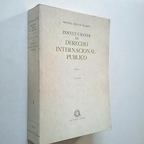 Portada del libro de Instituciones de derecho internacional tomo I