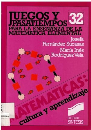 Portada del libro de Juegos y pasatiempos para enseñanza de la matemática elemental