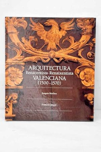 Portada del libro de Arquitectura renancentista valenciana