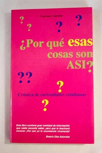 Portada del libro de ¿Por qué esas cosas son así?