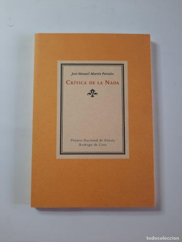 Portada del libro de Crítica de la nada