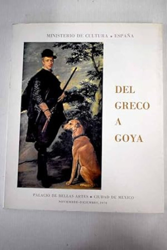 Portada del libro de Del Greco a Goya