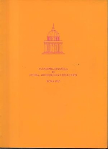 Portada del libro de Accademia Spagnola di Storia, Archeologia e Belle Arti, Roma 1992