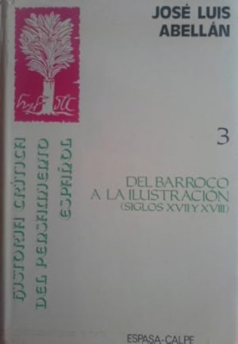 Portada del libro de Del barroco a la Ilustración (siglos XVII y XVIII) tomo 3