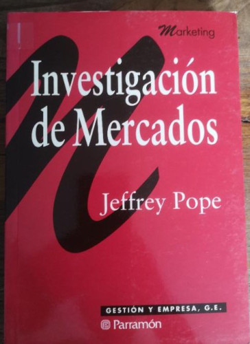 Portada del libro de INVESTIGACION DE MERCADOS