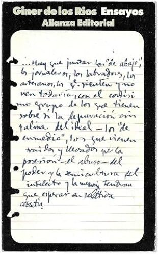Portada del libro de Ensayos