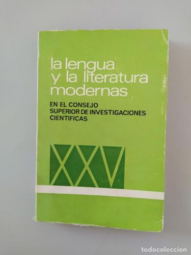 Portada del libro de LA LENGUA Y LA LITERATURA MODERNAS