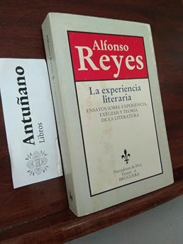 Portada del libro de La experiencia literaria. Alfonso Reyes
