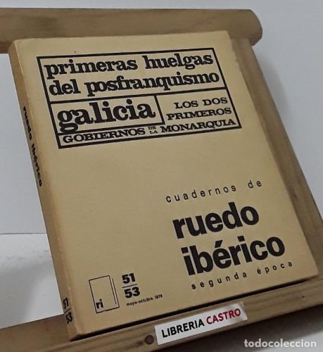 Portada del libro de Primeras huelgas del posfranquismo. Galicia