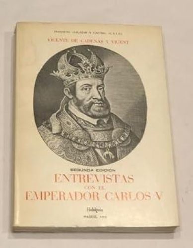 Portada del libro de Entrevistas con el emperador Carlos V
