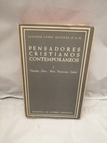 Portada del libro de PENSADORES CRISTIANOS CONTEMPORÁNEOS. TOMO 1