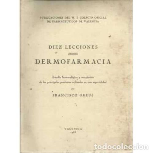 Portada del libro de  Diez lecciones sobre Dermofarmacia. 
