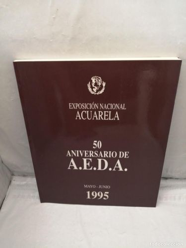 Portada del libro de Exposición Nacional Acuarela. 50 aniversario de A.E.D.A.