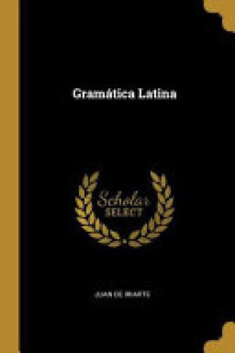 Portada del libro de Gramática Latina