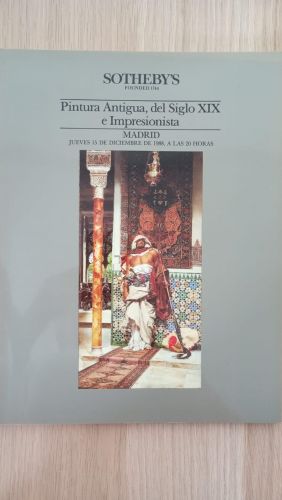 Portada del libro de Pintura Antigua, del siglo XIX e impresionista