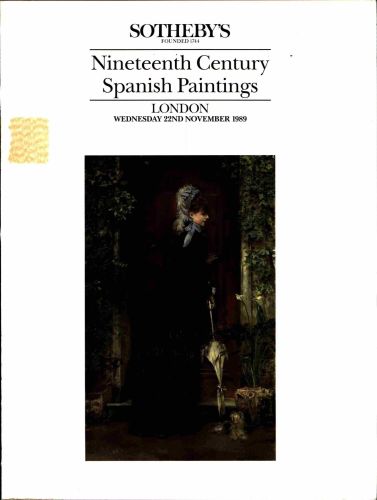 Portada del libro de Sotheby's Nineteenth Century Spanish Paintings London 