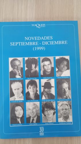 Portada del libro de novedades septiembre-diciembre