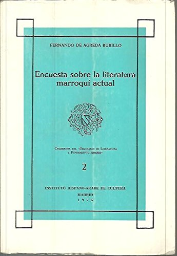 Portada del libro de Encuesta sobre literatura marroquí actual