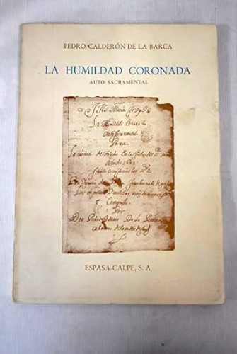 Portada del libro de La Humildad coronada